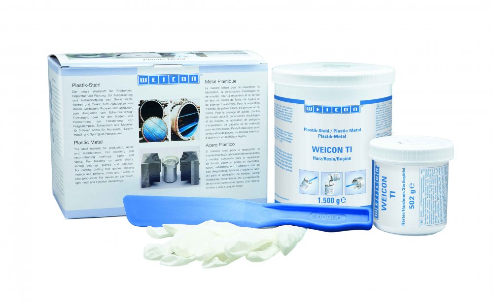 WEICON TI (2 кг) Эпоксидный композит пастообразный, наполненный титаном