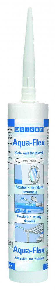 WEICON Aqua-Flex MS-Полимер (310 мл) для мокрых и влажных поверхностей, белый