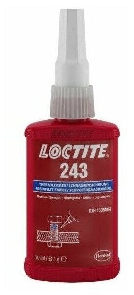 Резьбовой фиксатор средней прочности Loctite 243 50 мл