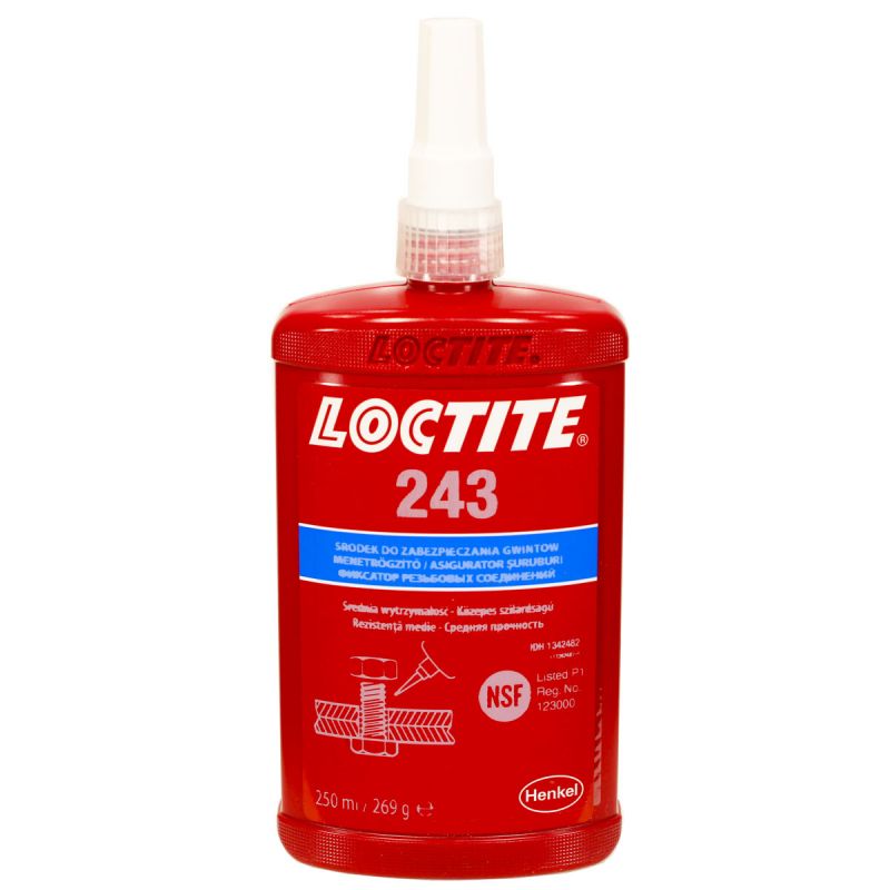 Резьбовой фиксатор средней прочности Loctite 243 250 мл