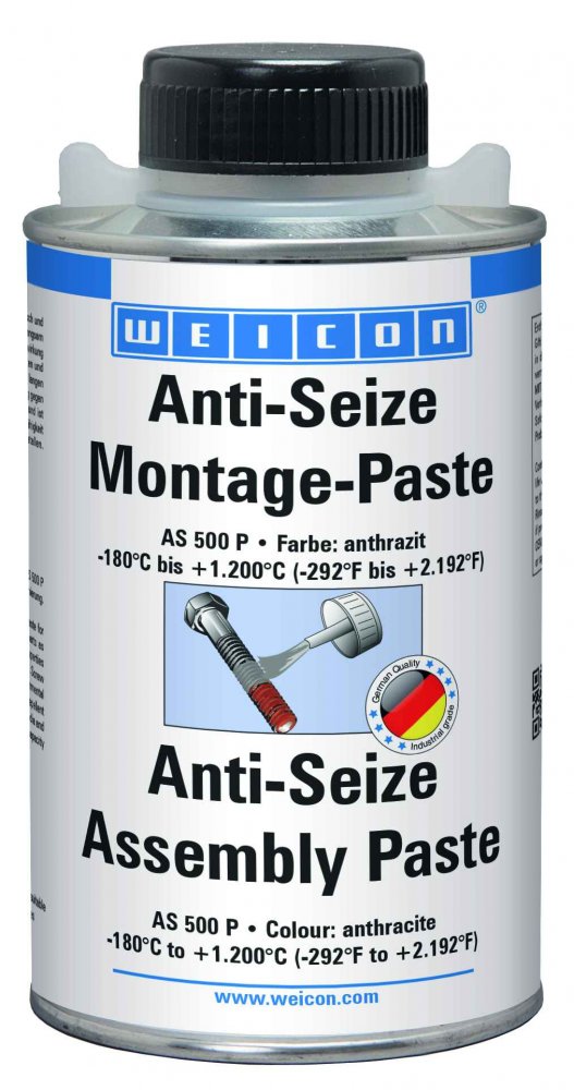 WEICON Anti-Seize Монтажная паста (500 г) Защита от коррозии и высокопроизводительное смазывающее средство. Банка с кистью.