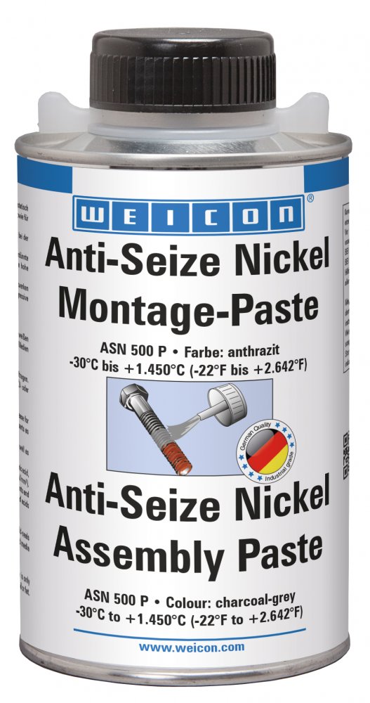 WEICON Anti-Seize Монтажная паста Никель (500 г) для экстремальных условий использования. Устойчива к горячей воде и пару. Устойчива к агрессивным средам. Ведро.