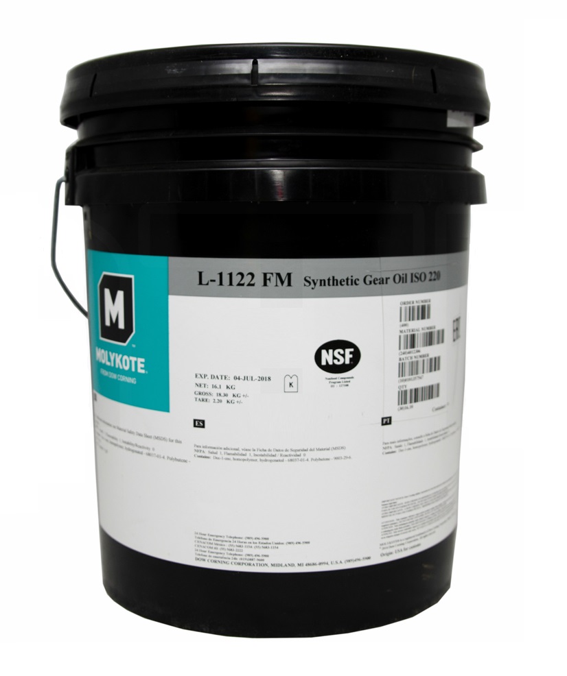 Molykote L-1122FM Синтетическое масло 16,1 кг (18,9л)