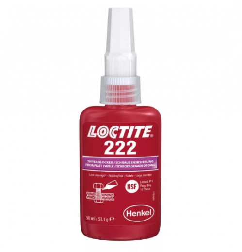 Фиксатор резьбовой низкой прочности Loctite 222 50 мл
