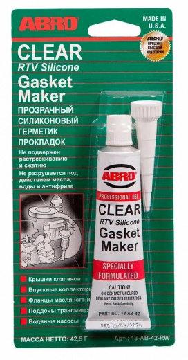 ABRO 13-AB Герметик прокладок (прозрачный) 42,5 г