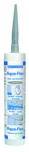 WEICON Aqua-Flex MS-Полимер (310 мл)  для мокрых и влажных поверхностей, серый