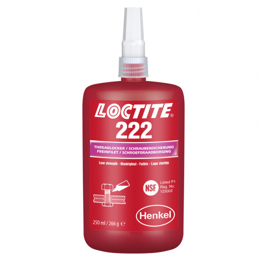 Фиксатор резьбовой низкой прочности Loctite 222 250 мл