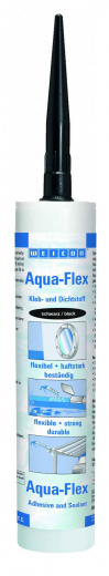 WEICON Aqua-Flex MS-Полимер (310 мл) для мокрых и влажных поверхностей, черный